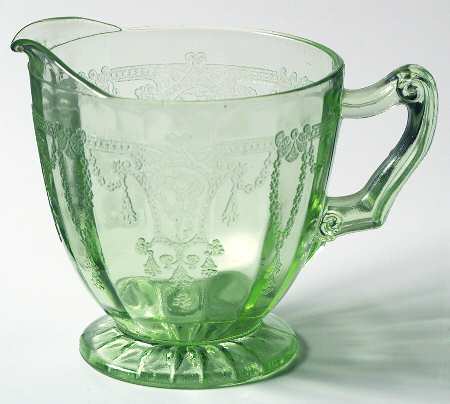 Cameo Green Creamer