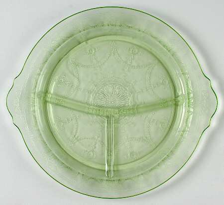 Cameo Green Handled Grill Plate