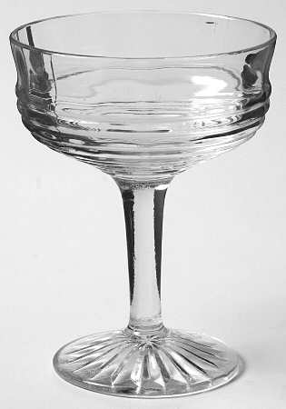 Circle Clear Champagne/Tall Sherbet