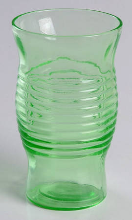 Circle Green Flat Juice Glass