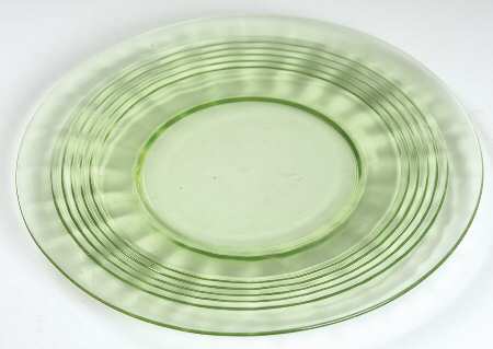 Circle Green Luncheon Plate by Anchor Hocking