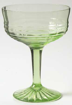 Circle Green Champagne/Tall Sherbet