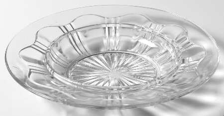 Colonial Clear Round Butter Dish No Lid