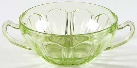 Colonial Green Cream Soup Bowl