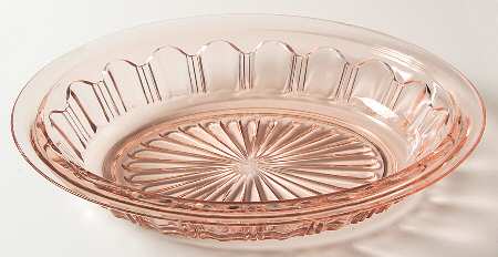 Colonial Pink 10" Oval Bowl