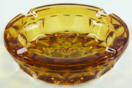 Fairfield Amber 6" Ashtray by Anchor Hocking