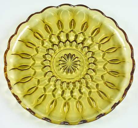 Fairfield Amber Dinner Plate by Anchor Hocking