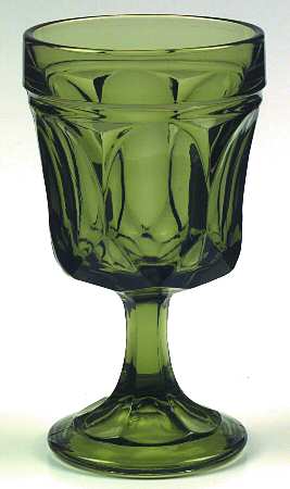 Fairfield Avocado Green Wine Glass