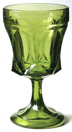 Fairfield Avocado Green On The Rocks Goblet