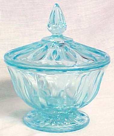 Fairfield Light Blue Candy Dish & Lid