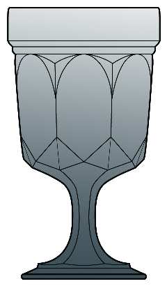 Fairfield Smoke Water Goblet