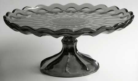 Fairfield Smoke Round Cake Stand
