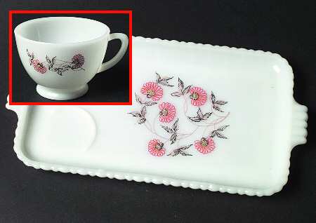 Fleurette Snack Plate & Cup Set