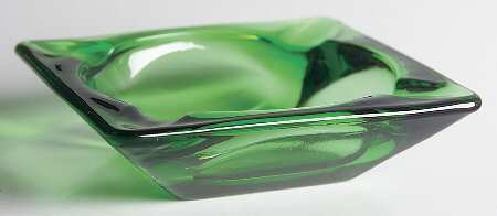 Forest Green Medium Square Ashtray