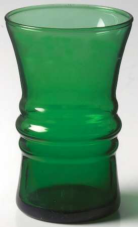 Forest Green Flat Juice Glass