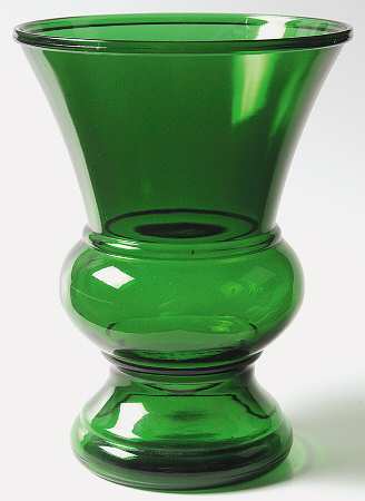 Forest Green 10" Flared Vase