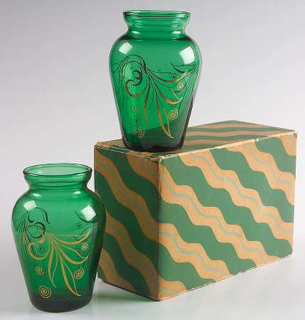 Forest Green (Set of 2-Boxed) 3" Bud Vases