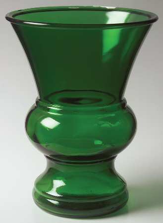Forest Green 7" Flared Vase
