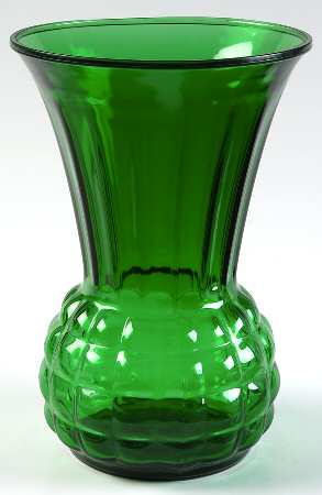 Forest Green 9" Flared Vase