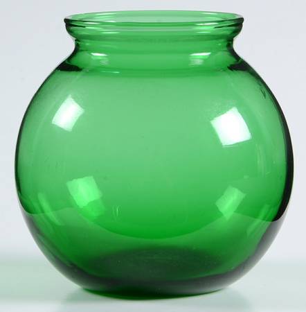 Forest Green Ivy Ball Vase