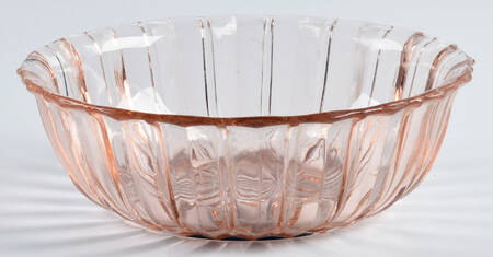Fortune Pink Rolled Edge Bowl