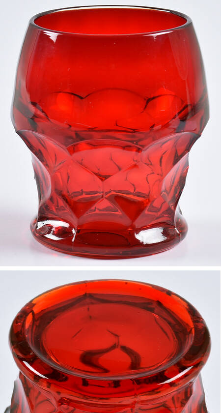 Georgian Ruby 10 Oz Flat Tumbler