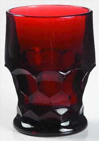 Georgian Ruby 9 Oz Flat Tumbler