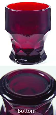 Georgian Ruby 5 Oz Flat Tumbler