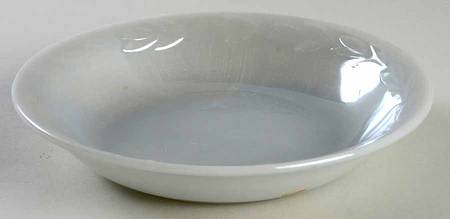 Gray Laurel Rim Soup Bowl