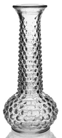 Hobnail Clear 7" Bud Vase
