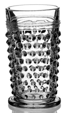Hobnail Clear 10 Oz Flat Tumbler