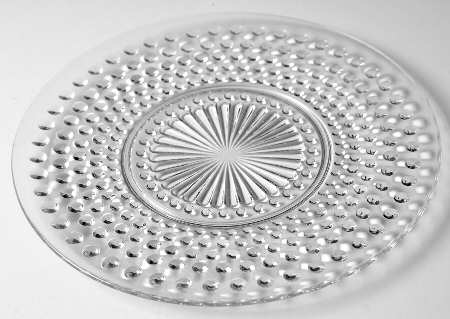 Hobnail Clear Luncheon Plate