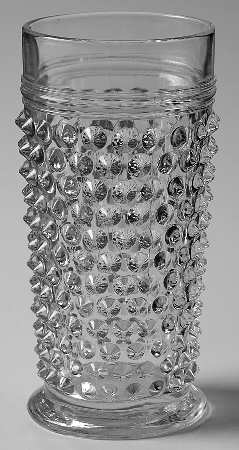 Hobnail Clear 13 Oz Flat Tea