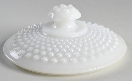 Hobnail Milk Glass Lid for Cookie Jar