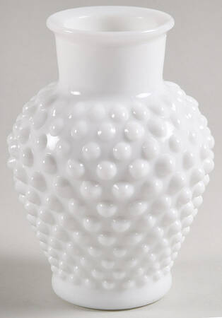 Hobnail Milk Glass 5" Flower Vase