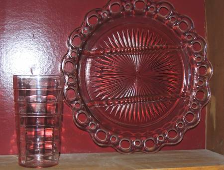 Lace Edge Clear 10" Round 3 Part Relish