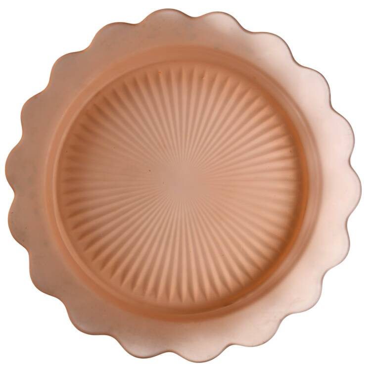 Lace Edge Pink 13" Round Plate