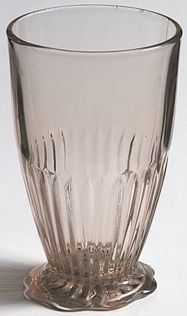 Lace Edge Pink 10 Oz Footed Tumbler