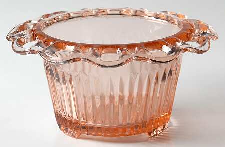 Lace Edge Pink Floral Bowl