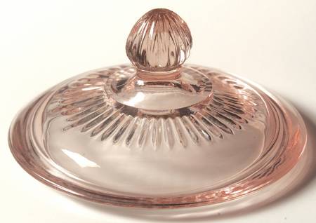 Lace Edge Pink Lid for Cookie Jar
