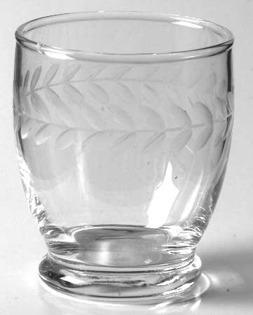 Laurel (Gray Cut) 4 Oz Footed Tumbler