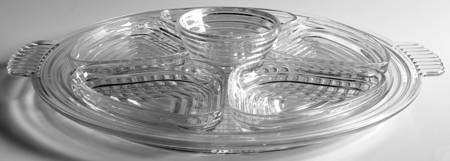 Manhattan Clear 7 Piece Relish Service, Clear Inserts