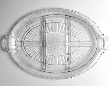 Mayfair Clear 14" Oval 5 Part Relish
