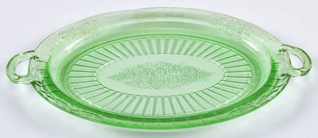Mayfair Green 13" Oval Platter