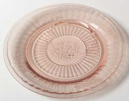 Mayfair Pink Round Snack Plate