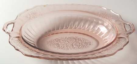 Mayfair Pink Oval Vegetable Bowl
