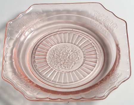 Mayfair Pink Square Bread and Butter Plate/Saucer