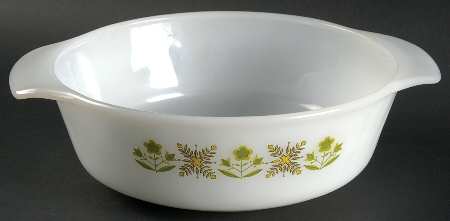 Meadow Green 1 Quart Round Casserole No Lid
