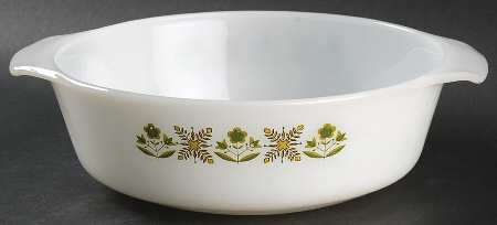 Meadow Green 1.5 Quart Round Casserole No Lid