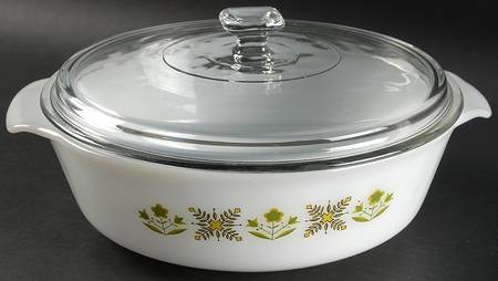 Meadow Green 2 Quart Round Covered Casserole
